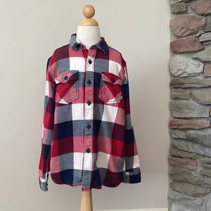 Vans plaid flannel shirt. Youth medium
